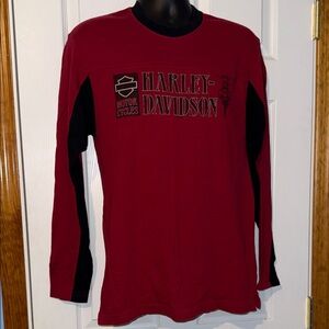 Harley-Davidson Red and Black Logo Shirt